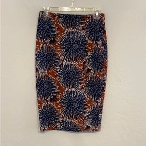 H&M printed pencil skirt